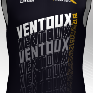 Maillot Noir et Jaune Sans Manche Ventoux Finisher